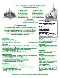 St. Catherine of Siena Parish - Weekly Bulletin - Wake Forest, NC