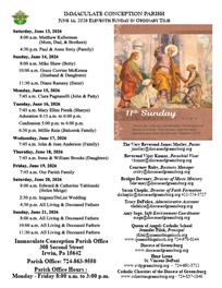 Bulletin cover for June 14