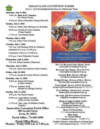 Bulletin cover for July 5