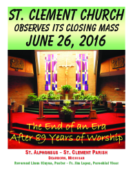 St. Alphonsus ~ St. Clement Parish - Dearborn, MI | Parishes Online